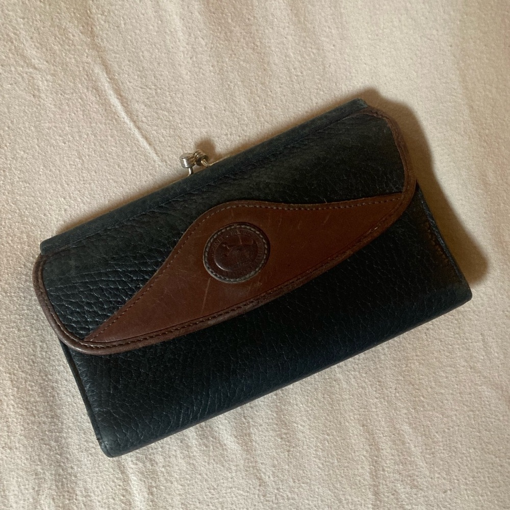 Vintage Dooney & Bourke Navy Blue Wallet - Picture 3 of 16